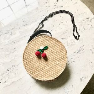 Cherry Circle Crossbody Purse
